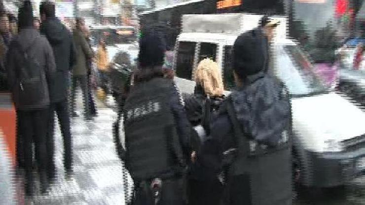 İstanbulda Afrin protestosuna polis müdahalesi: Çok sayıda gözaltı var