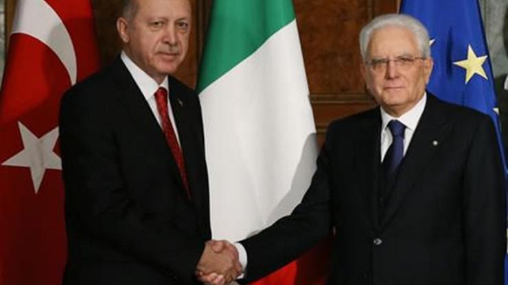 Cumhurbaşkanı Erdoğan Roma’da İtalyan mevkidaşıyla görüştü