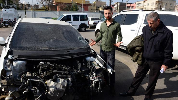 Yer: Adana... Tamirciye verdiği otomobilini böyle buldu