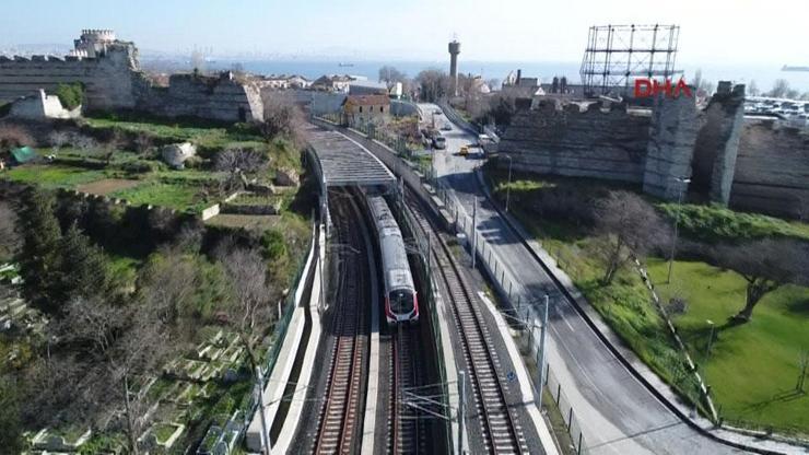 Halkalı - Sirkeci tren hattının son hali havadan görüntülendi