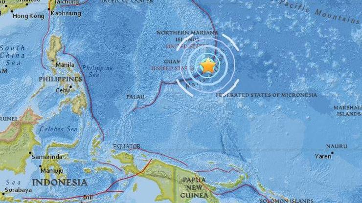 ABDnin Guam Adası yakınlarında şiddetli deprem