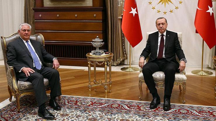 Erdoğan - Tillerson görüşmesine Çavuşoğlu tercümanlık yaptı