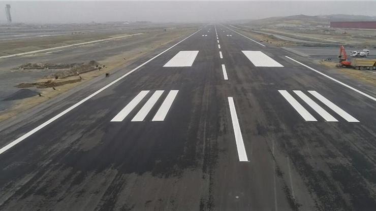 3. Havalimanının pisti bitti: Erdoğanın uçağı 26 Şubatta test için inecek