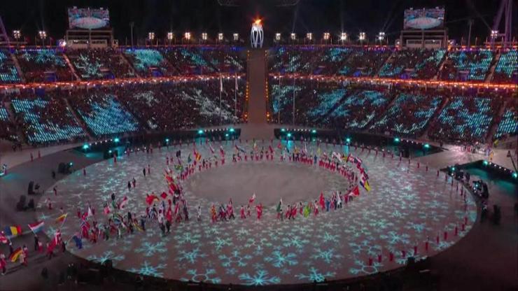 2018 Kış Olimpiyatları bu görüntülerle sona erdi