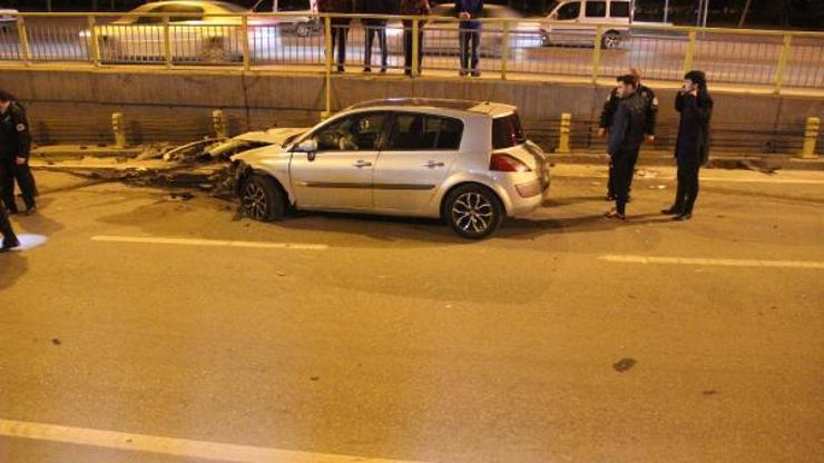 Direksiyon hakimiyetini kaybetti, alt geçide düştü