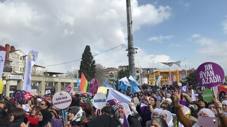 Bakırköyde 8 Mart mitingi