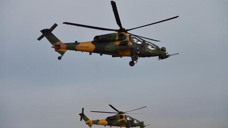 Afrin Harekatı ve terörle mücadelede kullanılan Atak helikopteri