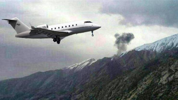 İranda Türk uçağı düştü