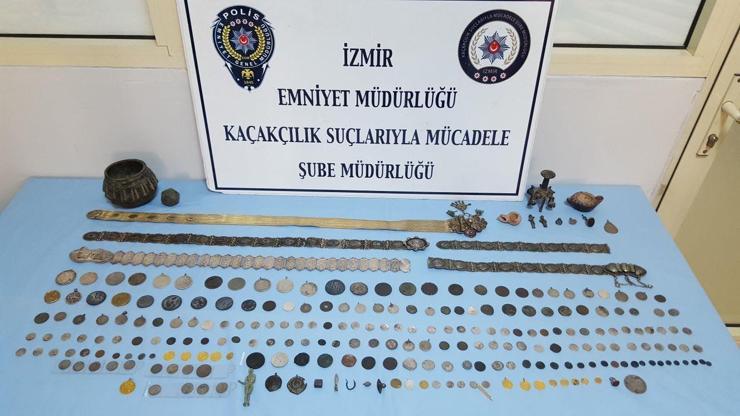 İzmirde tarihi eser kaçakçılarına operasyon: 7 gözaltı