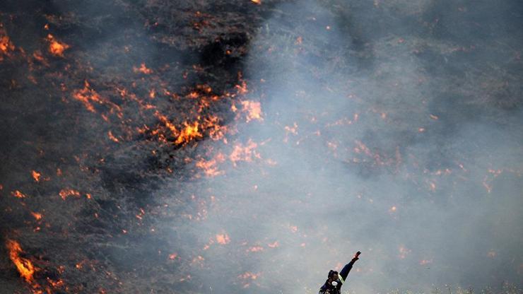 Girit Adası’nda büyük orman yangını