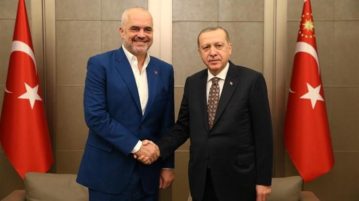 Cumhurbaşkanı Erdoğan, Arnavutluk Başbakanını kabul etti