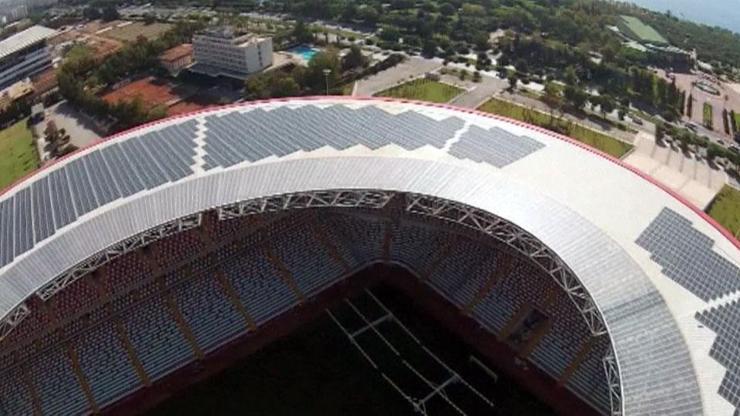 Antalya Stadyumunun güneş panelleriyle ekonomiye dev katkı
