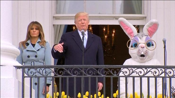 Trump yumurta etkinliğine katıldı