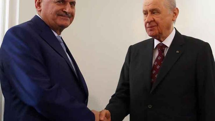 Başbakan Binali Yıldırım, MHP lideri Bahçeli ile görüştü