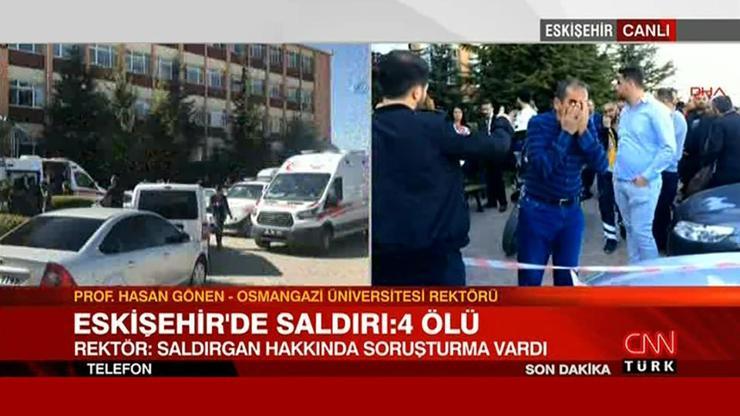 Osmangazi Üniversitesi Rektörü: Saldırgan hakkında soruşturma vardı
