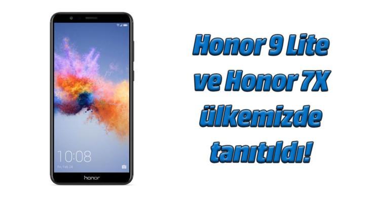 Honor 7X ve Honor 9 Lite görücüye çıktı