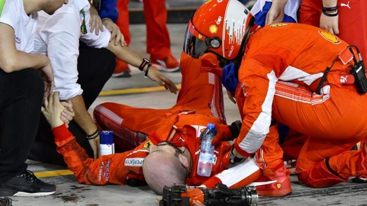 Formula 1de feci kaza Arkadaşının bacağını ezdi