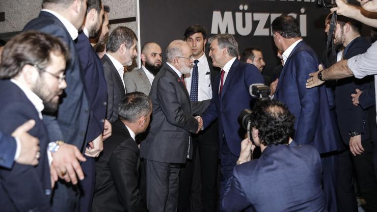 Abdullah Gülü SP lideri Karamollaoğlu karşıladı