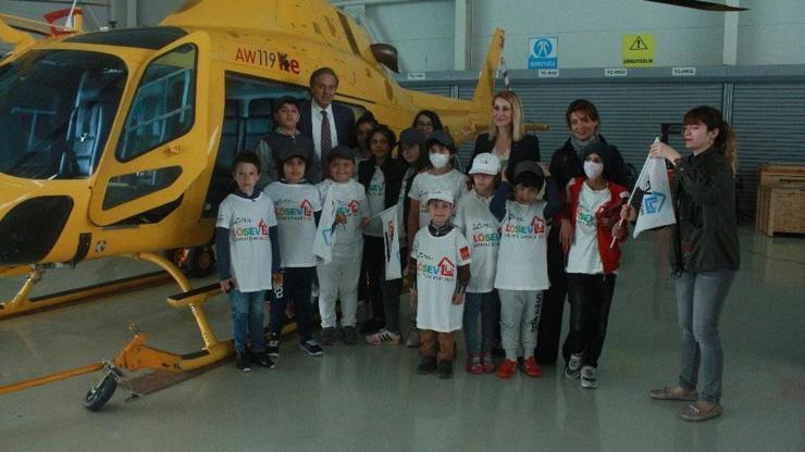 Lösemili çocuklar helikopterle İstanbul turu yaptı