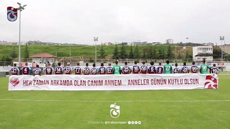 Trabzonsporlu futbolculardan Anneler Günü videosu
