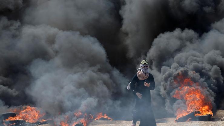 Gazzede gergin gün... Protestolar sürüyor