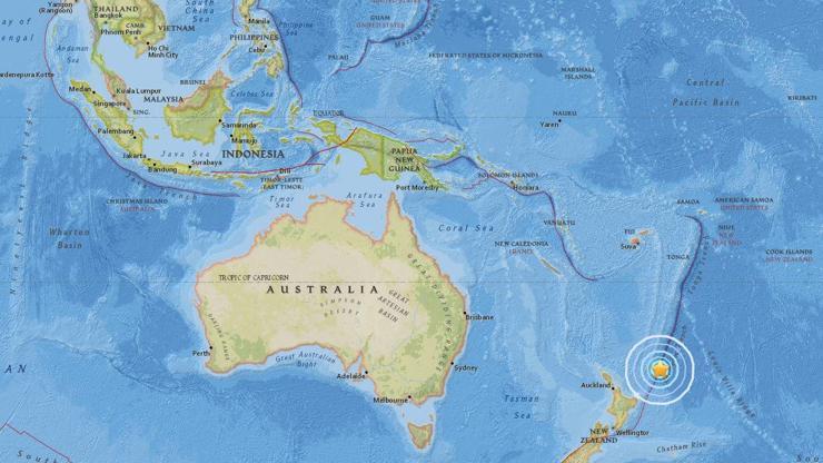 Pasifikte 6.2 büyüklüğünde deprem