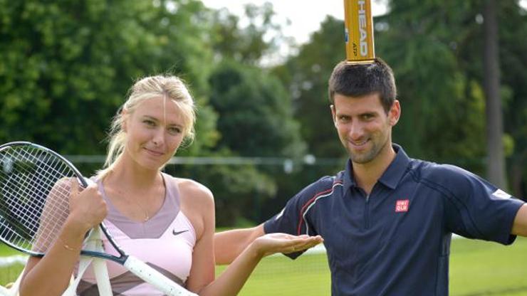 Şok: Djokovic ve Sharapova yarı finale yükseldi
