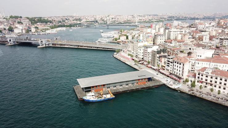 İşte havadan fotoğraflarıyla yeni Karaköy İskelesi