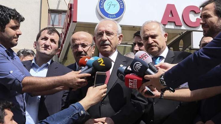 CHP lideri Kılıçdaroğlu, hastanedeki Saadet adayını ziyaret etti