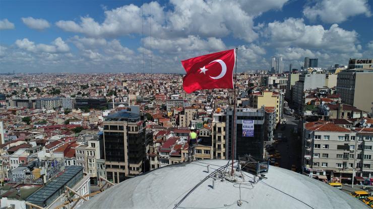 İşte Taksim Camiinin son görüntüsü