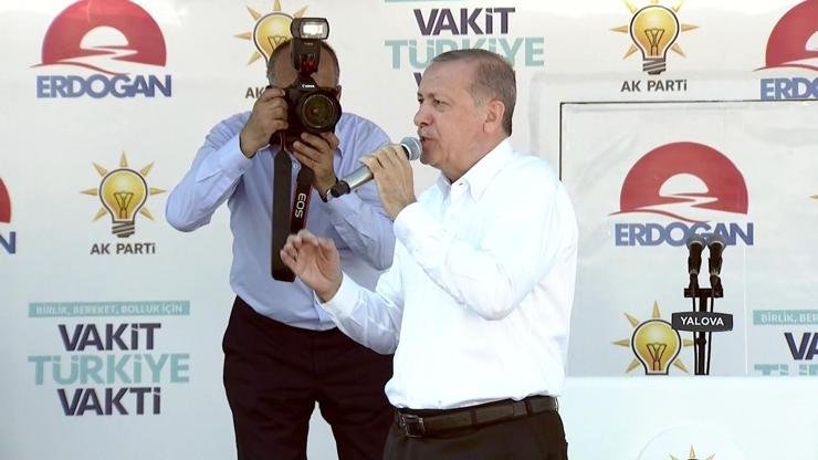 Cumhurbaşkanı Erdoğan Yalovada konuştu