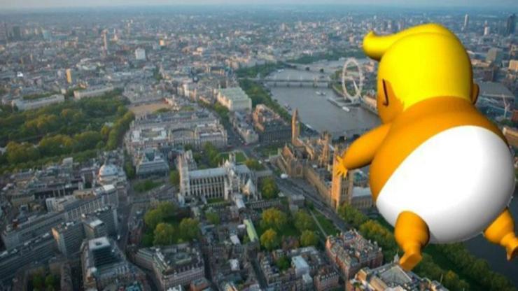 Trump balonu için izin çıktı: Londra protestoya hazırlanıyor