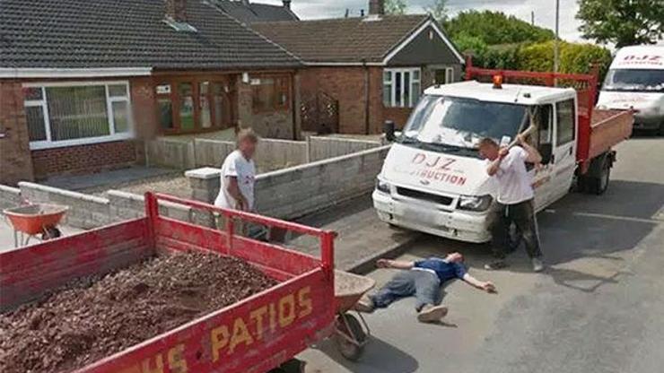 Google Street Viewde yapılan cinayet şakası