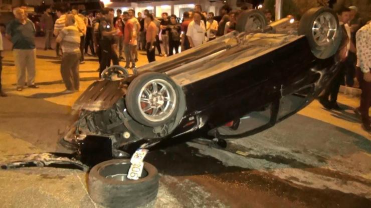 Kırıkkalede feci kaza: Takla atan otomobil 185 metre sürüklendi