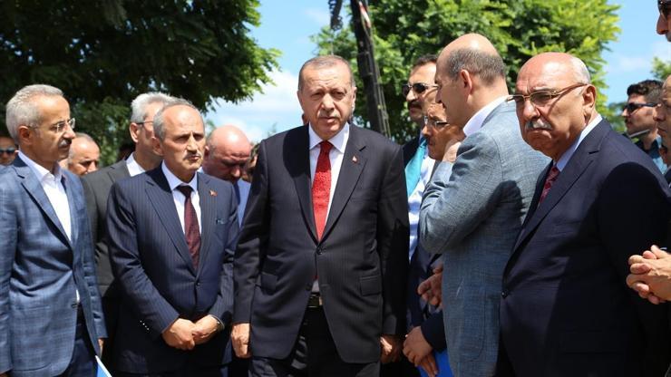Cumhurbaşkanı Erdoğan felaket bölgesinde