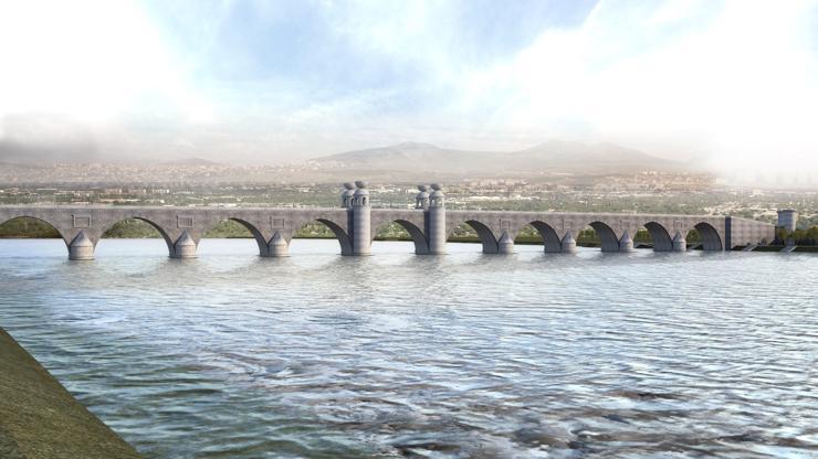 Diclenin iki yakası 327 metrelik taş köprüyle bağlanacak