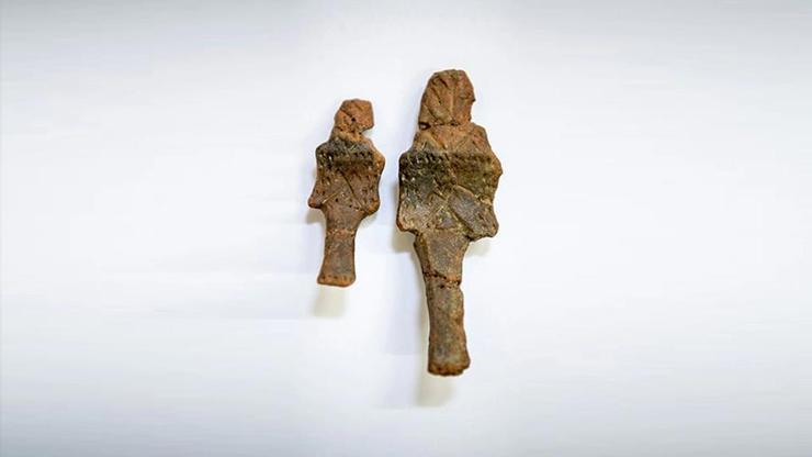 Beşiktaştaki kazılarda 5500 yıllık 2 antik heykelcik bulundu