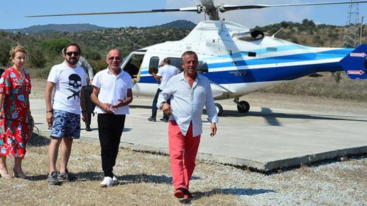 Ali Ağaoğlu helikopterle gelip el öptü
