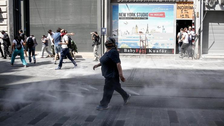 Taksimde polis müdahalesi, çok sayıda gözaltı var