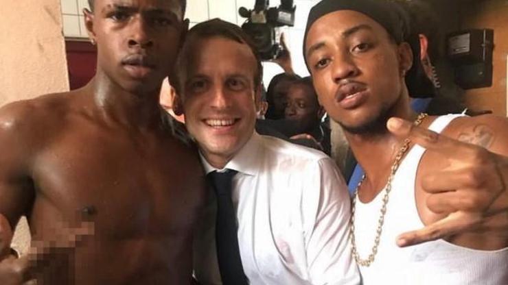Fransa, Macronun bu fotoğrafını konuşuyor