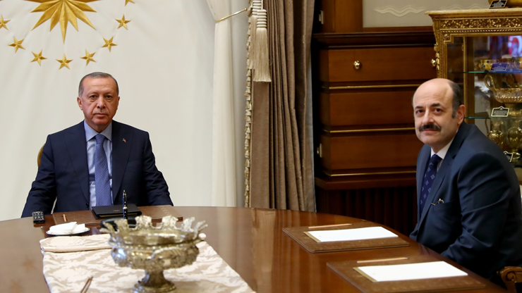 Cumhurbaşkanı Erdoğan YÖK Başkanı Saraçı kabul etti