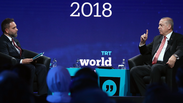 Erdoğan, TRT World Forumda soruları yanıtladı