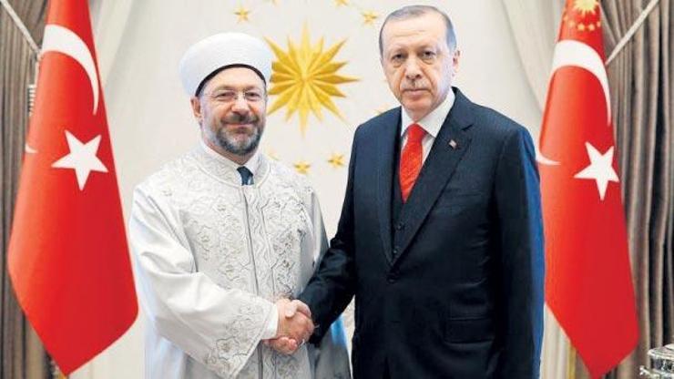 Cumhurbaşkanı Erdoğan, Diyanet İşleri Başkanı ile görüştü
