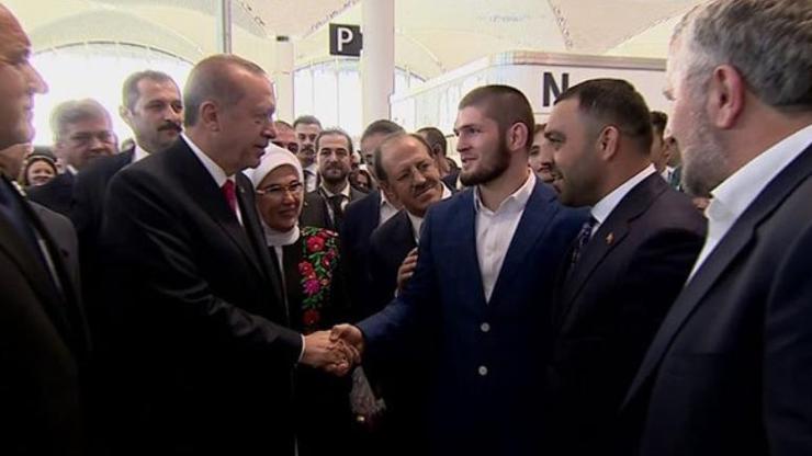 Cumhurbaşkanı Erdoğan Nurmagomedovla görüştü