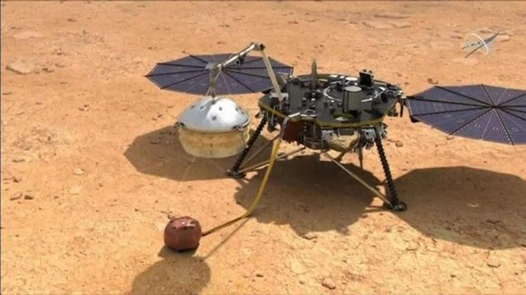 NASA açıkladı: InSight Marsa indi