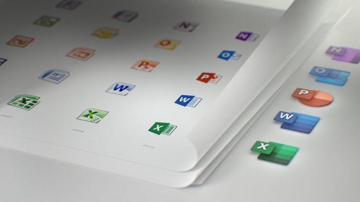 İşte yeni Microsoft Office simgeleri