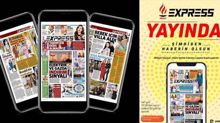 Yeni nesil E-Gazete Milliyet Express yayında