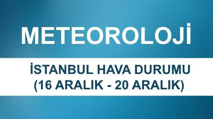 İstanbul hava durumu beş günlük gökyüzü verileri