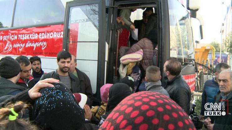 Suriyeliler Afrin ve Halepe dönüyor