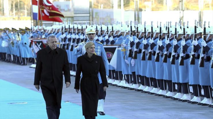 Cumhurbaşkanı Erdoğan, Kitaroviçi resmi törenle karşıladı